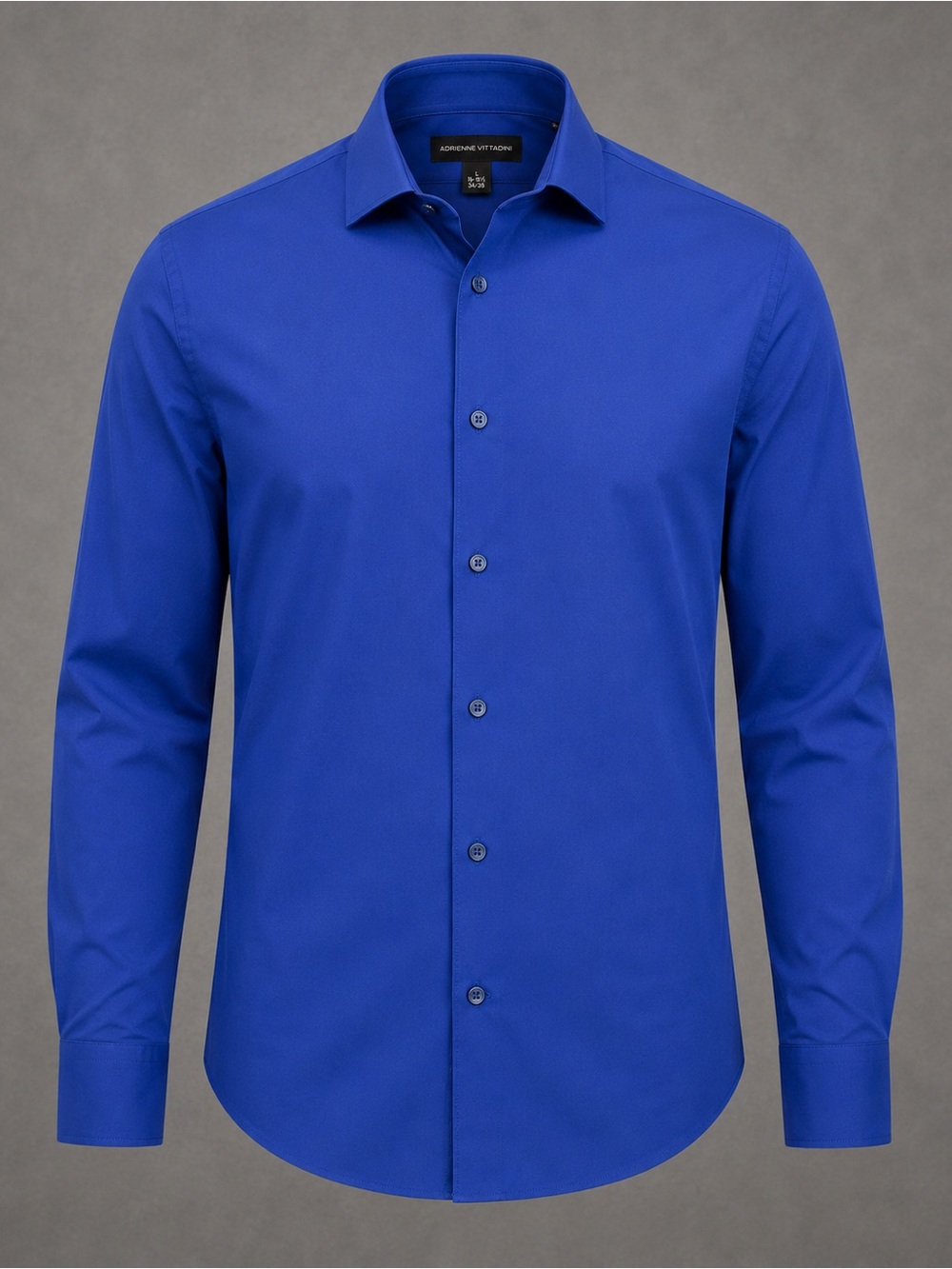 Adrienne Vittadini Royal Blue Dress Shirt | Men’s Large | Long Sleeve Button Dow